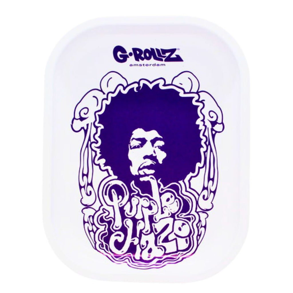G-Rollz Small Rolling Tray - Purple Haze Jimi Hendrix G-Rollz