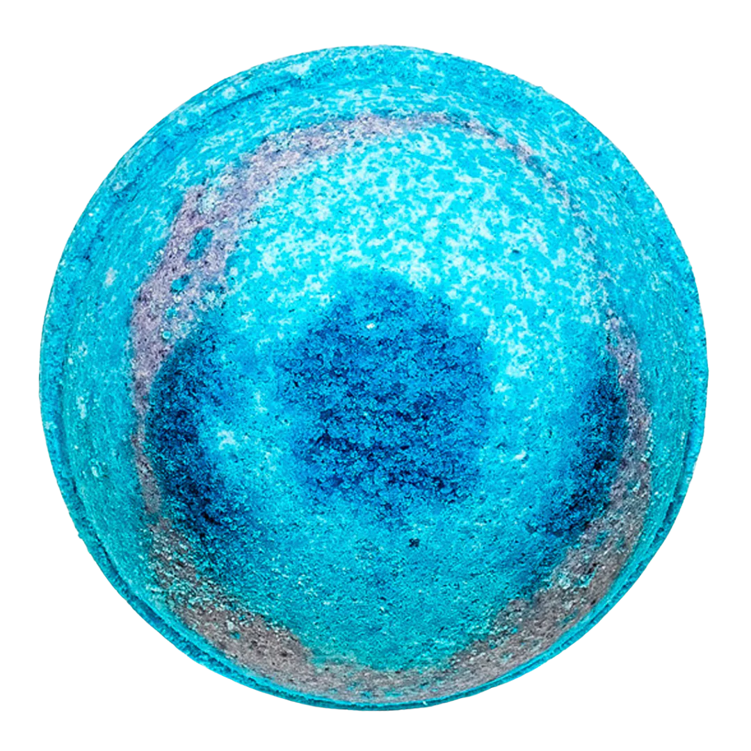 blue cbd bath bomb