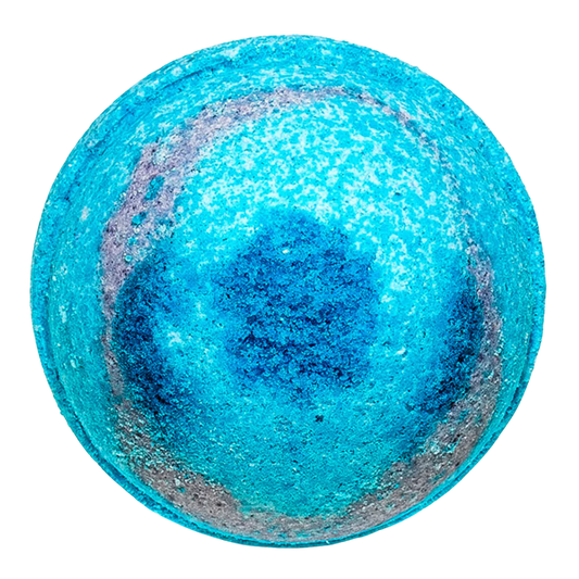 blue cbd bath bomb