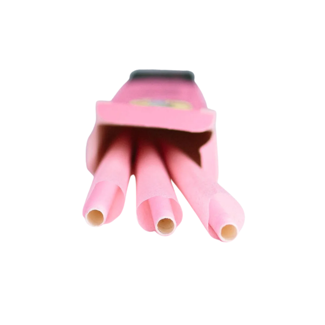 King Size Pink Pre Rolled Cones