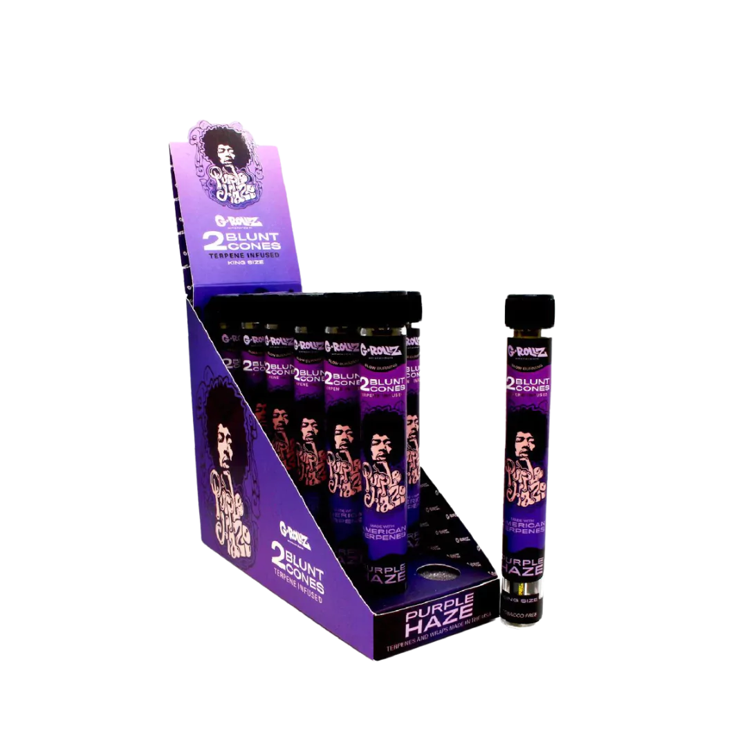 Purple Haze Hemp Terpene Blunt Cone | 2 Pack