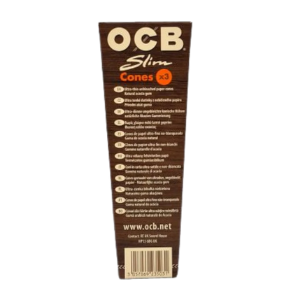 OCB Virgin King-Size Slim Pre-Rolled Cones (3 pack)
