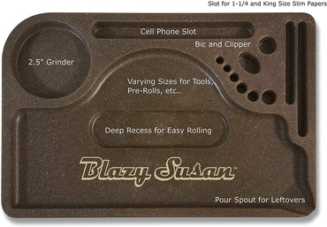 Hemp Plastic Rolling Tray Blazy Susan