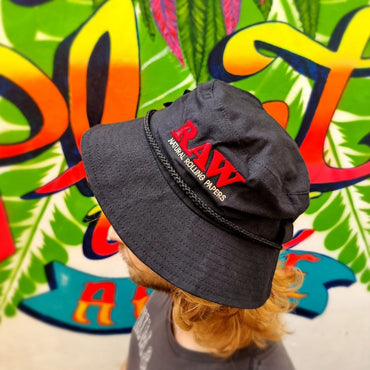 RAW 'Smokermans' Bucket Hat - Black RAW